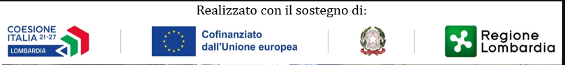 Progetto finanziato FESR 2021-2027 – Sistema di taglio laser EFESTO con loghi istituzionali: Unione Europea, Repubblica Italiana, Regione Lombardia